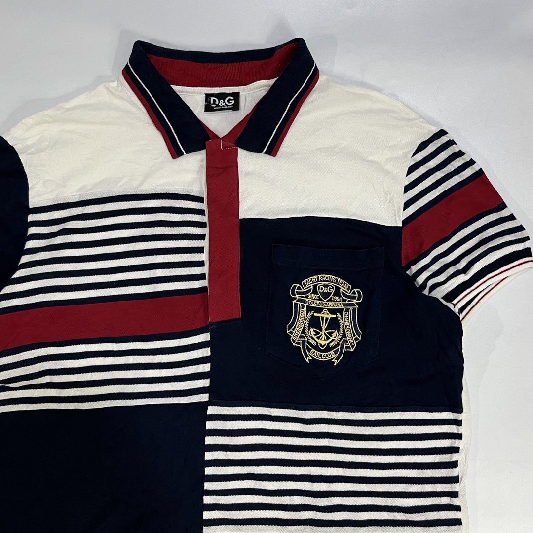 DOLCE & GABBANA POLO SHIRT (Category: Luxury Apparel) located in Bacolod City. Submitted by the.finest (Listing ID 1460902126, Image 2). Description: Dolce & Gabbana Yacht Racing Team Polo Shirt Tag Size: Large Width: Length: Condition : 9/10 3,000+shipping fee.
