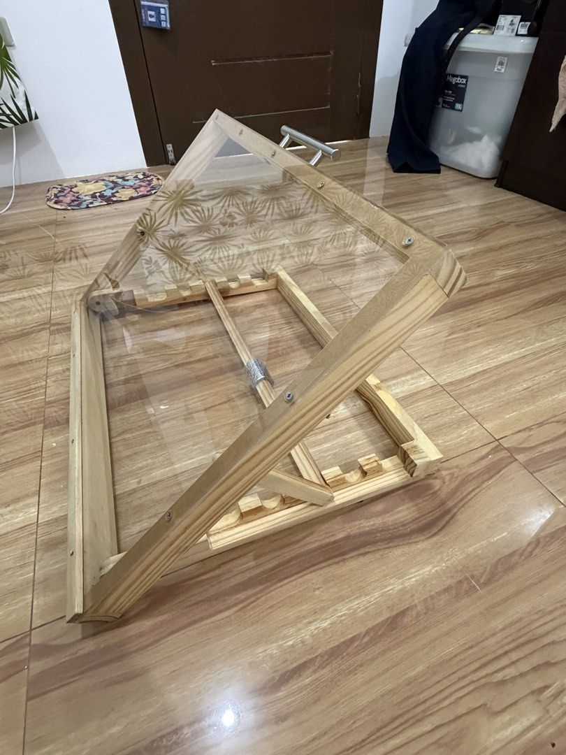 Acrylic Drafting table (Category: Tables & Sets) located in Cabiao. Submitted by cholo.12 (Listing ID 1460754868, Image 2). Description: FOR SALE - ACRYLIC DRAFTING TABLE FEW TIMES USED ONLY! Almost new condition! Selling my acrylic drafting table. Maayos na maayos pa and ilang beses lang talaga nagamit. Perfect for AMT, Architecture, Engineering, drafting students, or anyone na kailangan ng drafting table. -Acrylic drafting surface -Good conditi