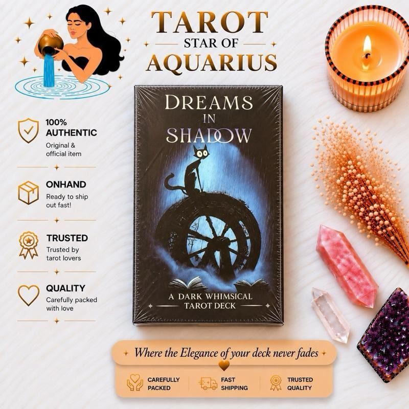 Dreams in Shadow Dark Whimsical Tarot Deck with General Guidebook (Category: Religious Items) located in Bacoor. Submitted by tarotstarofaquarius (Listing ID 1460917547, Image 1). Description: Discover the Dreams in Shadow Tarot Deck ✨ Unveil the mysteries of the Dreams in Shadow Dark Whimsical Tarot Deck. This unique deck invites you into a world of dark whimsy, perfect for those seeking a deeper connection with the unknown. Each card is a porta