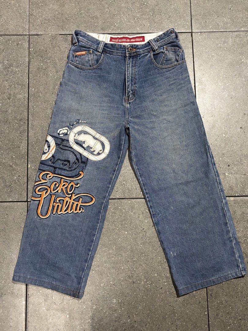 Ecko y2k pants (Category: Jeans) located in Manila. Submitted by luxstreetwearzcasual (Listing ID 1460786588, Image 1). Description: In good condition 32” waist 36” length 9.5 hem.