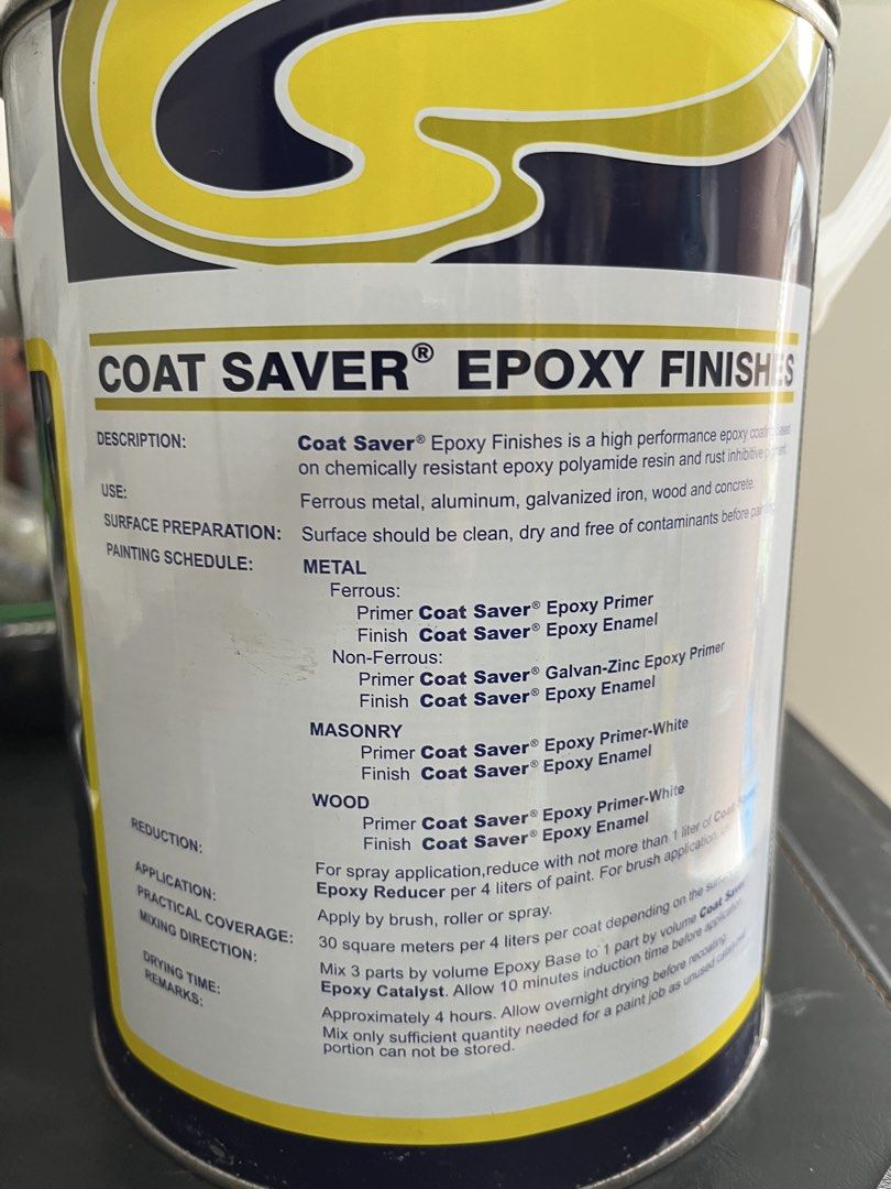 Epoxy primer (Category: Construction & Building Materials) located in Pasig City. Submitted by geotrend (Listing ID 1460725247, Image 3). Description: Epoxy primer with hardener set . Pick up at Cainta .