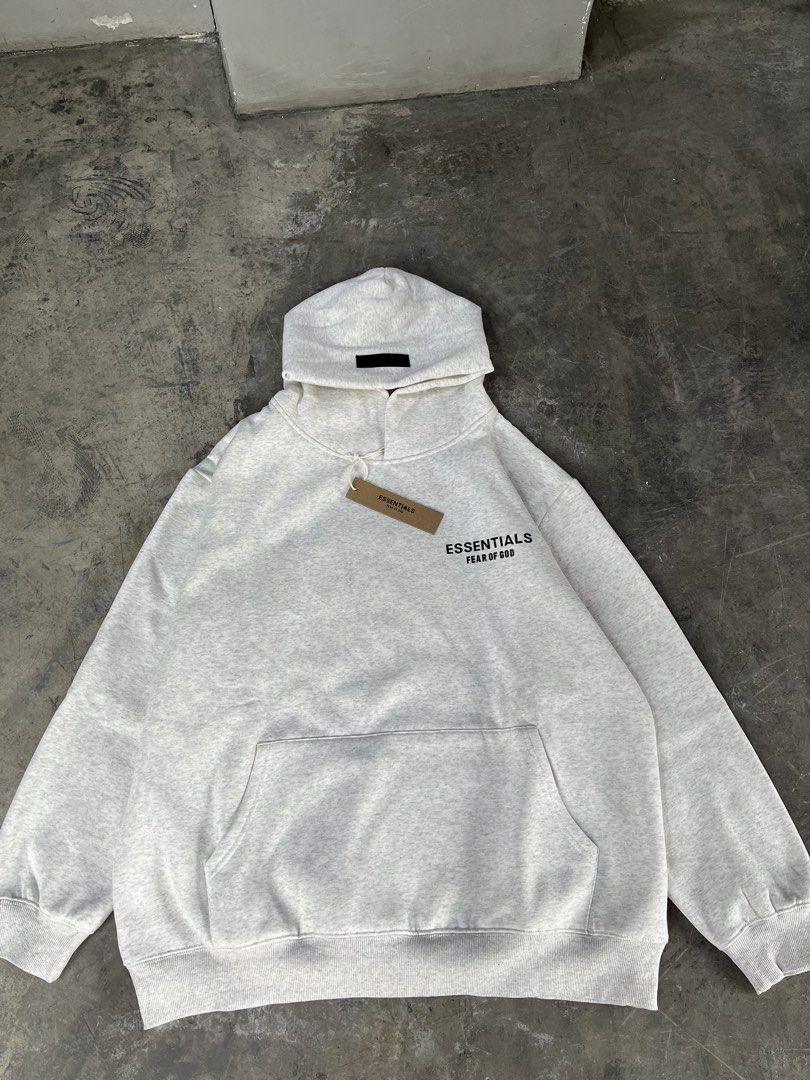 Essentials Hoodie (Category: Luxury Apparel) located in Bacoor. Submitted by zygnature (Listing ID 1460912451, Image 1). Description: A staple piece Available colors: Black, Oat gray, Dark gray Sizes: S-XL ETA: 7-12 days (PAYO) pay as you order.
