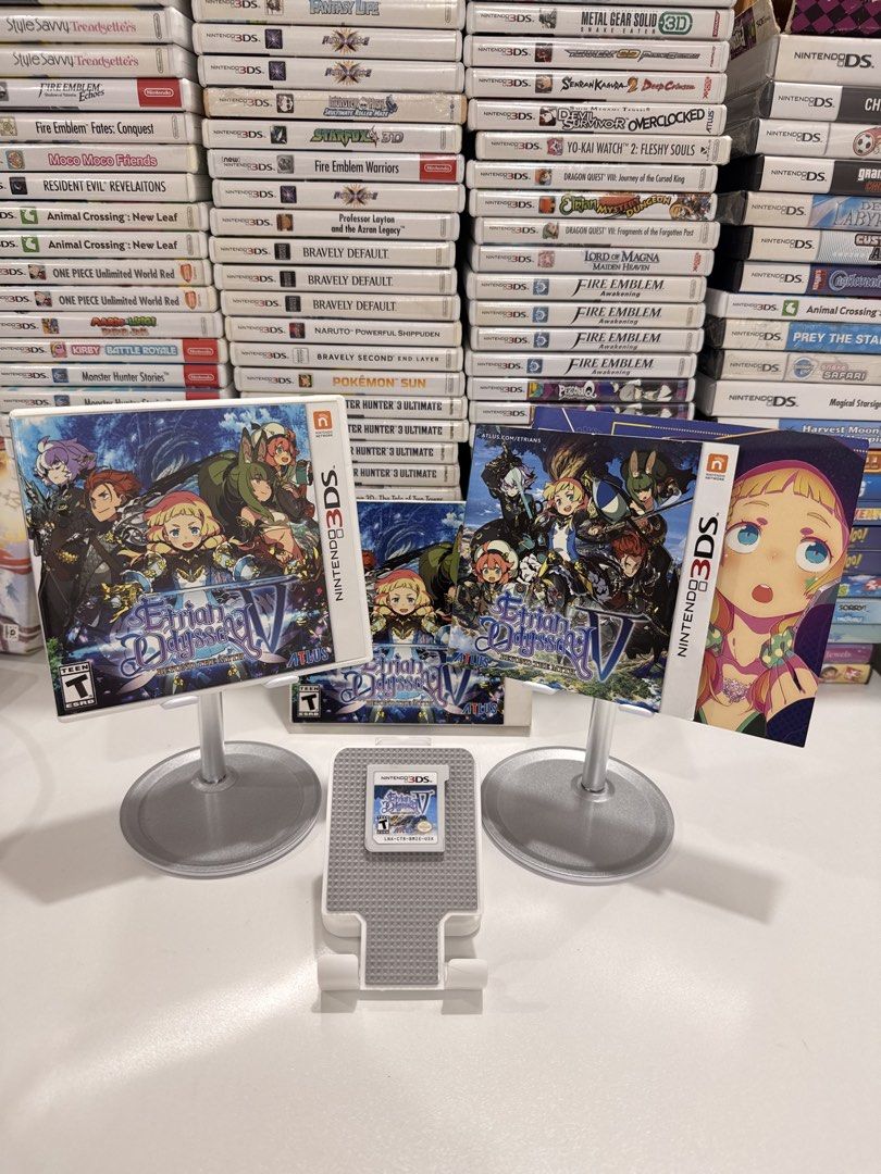 Etrian Odyssey V: Beyond The Myth [Launch Edition] 3DS/2DS Game (Category: In-Game Products) located in Baliuag. Submitted by mostlyaboutnintendo (Listing ID 1460912876, Image 1). Description: 📌 https://linktr.ee/mostlyaboutnintendo 📢 COMPLETE IN CASE, MANUALS, BOX, ART BOOK, AND SOUNDTRACK ✔️ Authentic ✔️ Mabilis ma-read mismong cartridge ✔️ Guaranteed tested and working ✔️ Will always send tested pics before ship out ✔️ Clean Pins ✔️ US Versi