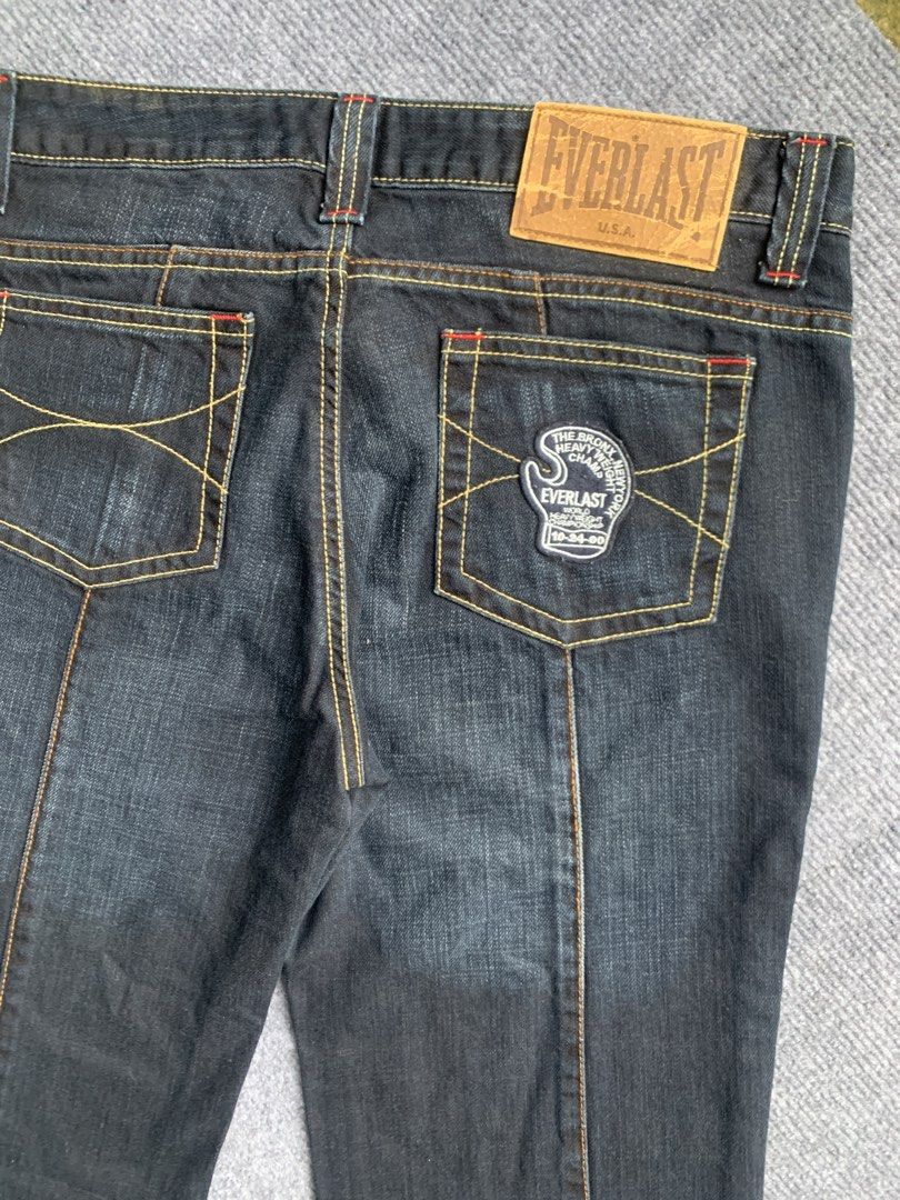 Everlast boot-cut denim jeans (Category: Jeans) located in Marikina City. Submitted by azaero (Listing ID 1460893044, Image 3). Description: W 32 X L 41 HEM 10.5 Color Rate 10/10.