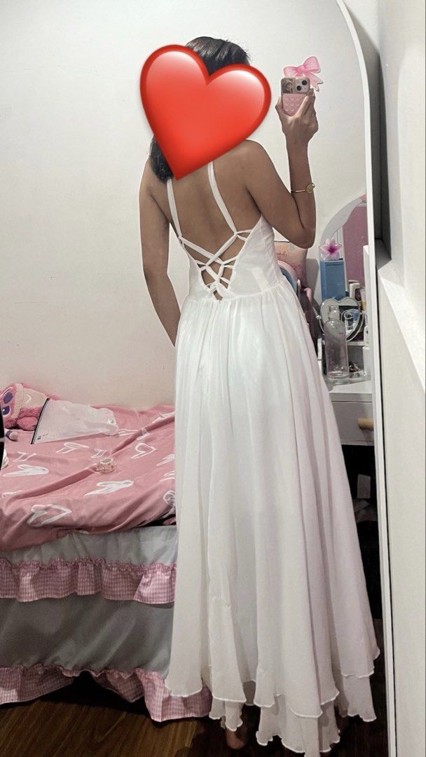 Fairy Dress (Category: Dresses) located in Antipolo. Submitted by sldchloe_declutters (Listing ID 1460453321, Image 2). Description: (no ww) • Xs to S • May stain lang yung tali • used once • FIXED PRICE Loc: Antipolo.