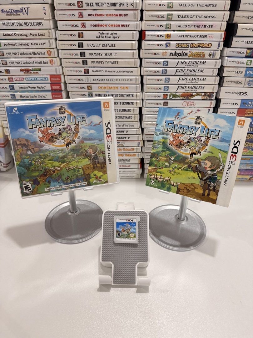 Fantasy Life 3DS/2DS Game (Category: In-Game Products) located in Baliuag. Submitted by mostlyaboutnintendo (Listing ID 1460910852, Image 1). Description: 📌 https://linktr.ee/mostlyaboutnintendo 📢 COMPLETE IN CASE AND MANUAL/s ✔️ Authentic ✔️ Mabilis ma-read mismong cartridge ✔️ Guaranteed tested and working ✔️ Will always send tested pics before ship out ✔️ Clean Pins ✔️ US Version Fantasy Life is a charming RPG and life-simulation game where 
