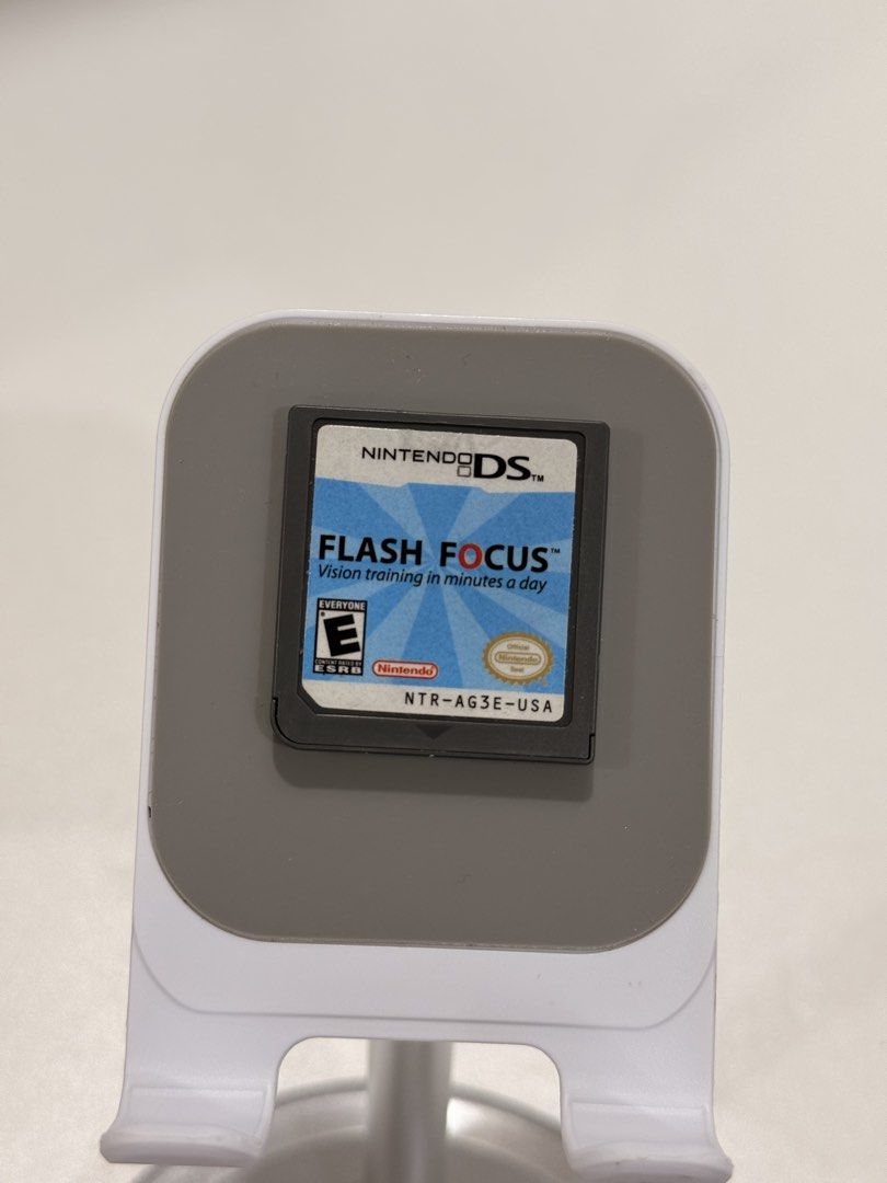 Flash Focus Vision Training DS/2DS/3DS Game (Category: In-Game Products) located in Baliuag. Submitted by mostlyaboutnintendo (Listing ID 1460771497, Image 1). Description: 📌 https://linktr.ee/mostlyaboutnintendo 📢 CARTRIDGE ONLY ✔️ Authentic ✔️ Mabilis ma-read mismong cartridge ✔️ Guaranteed tested and working ✔️ Will always send tested pics before ship out ✔️ Clean Pins ✔️ US Version Flash Focus: Vision Training features exercises designed ar