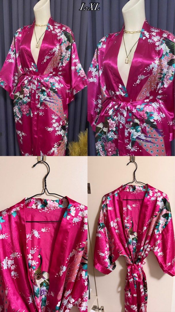 FLORAL DESIGN ROBE (Category: Undergarments & Loungewear) located in Manila. Submitted by everythingprettyyy (Listing ID 1460843753, Image 1). Description: Large - XL Like new 200 each.