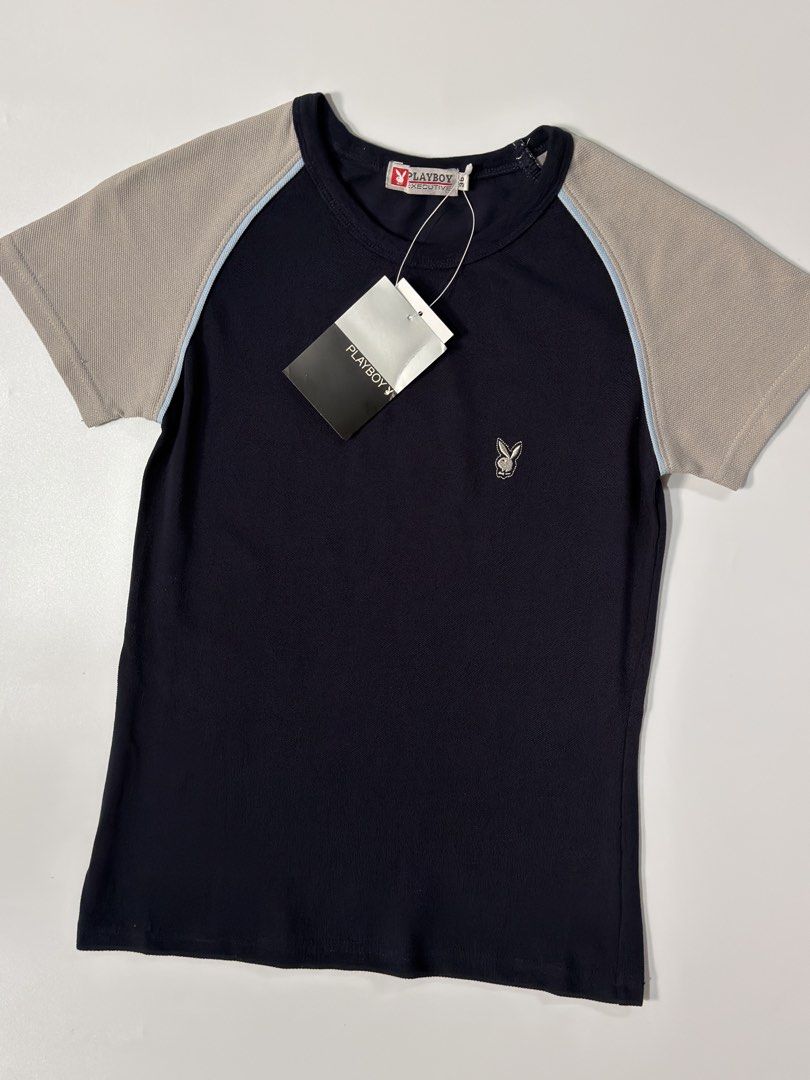 For sale (Category: Shirts) located in Marikina City. Submitted by hsatstnemesabeht (Listing ID 1460819682, Image 2). Description: Playboy Size 36 ( small ) Dimension Width 15 | Length 23 Brandnew.
