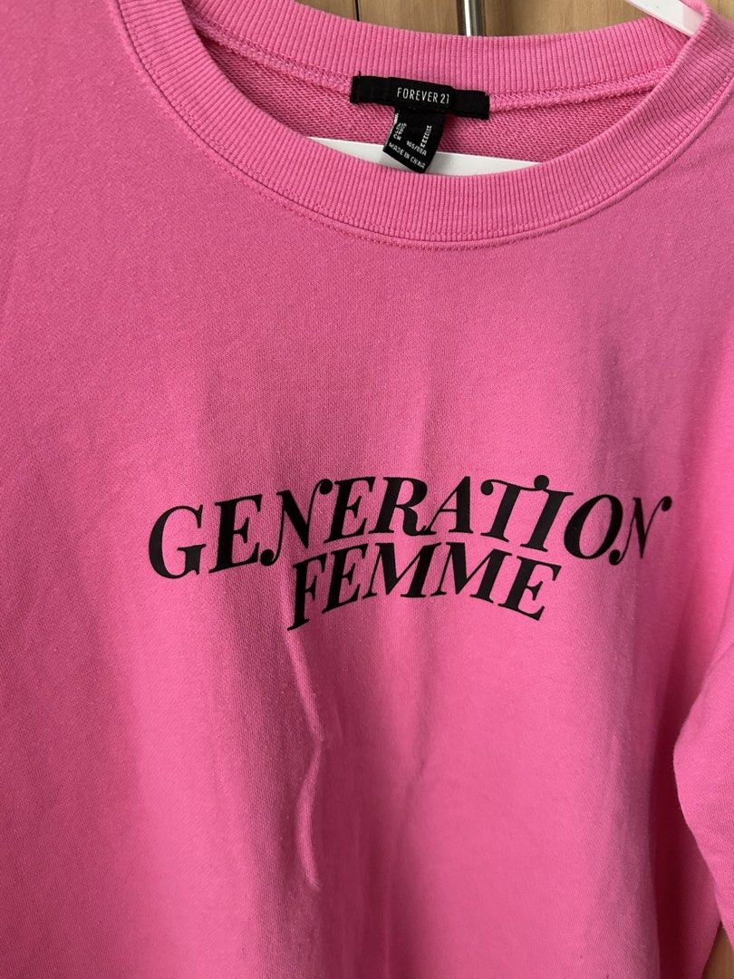Forever 21 Sweater - Fuchsia Pink (Category: Longsleeves) located in Angeles City. Submitted by ginlyy (Listing ID 1460865472, Image 3). Description: Used once lang Authentic f21 brand Size: M fit up to L Orig price is 900 plus Add 100 for sf.