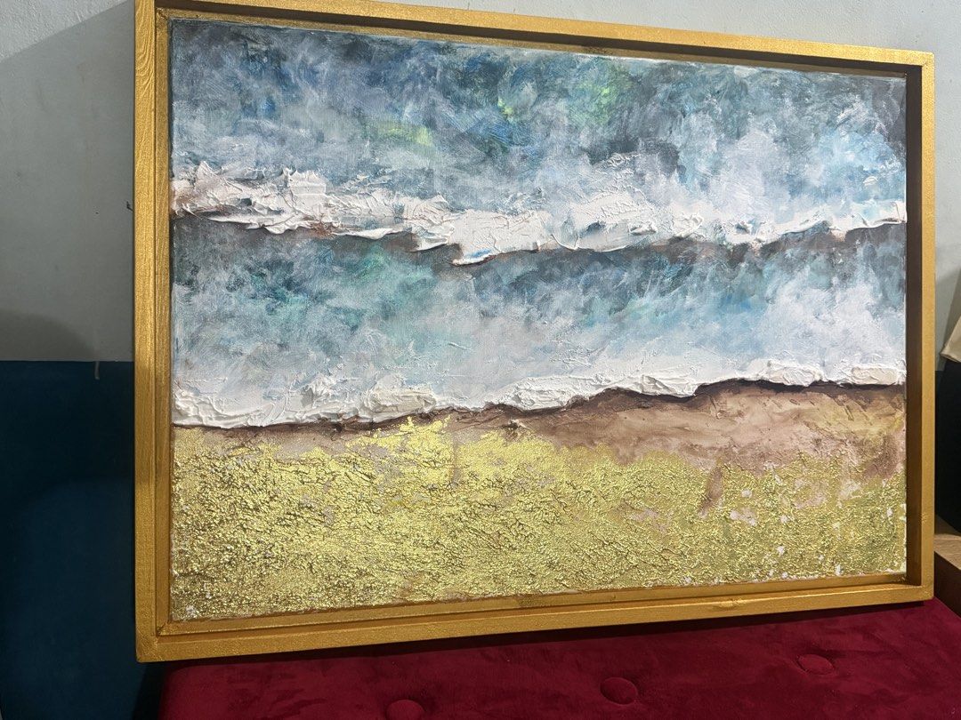 Framed Painting Artwork Textured (Category: Art & Prints) located in San Jose del Monte. Submitted by agoraartmarket (Listing ID 1460868343, Image 2). Description: 50 by 70cm.
