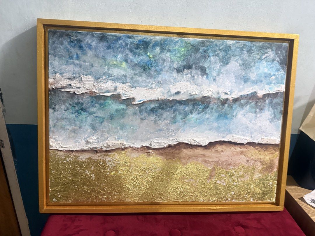 Framed Painting Artwork Textured (Category: Art & Prints) located in San Jose del Monte. Submitted by agoraartmarket (Listing ID 1460868343, Image 3). Description: 50 by 70cm.