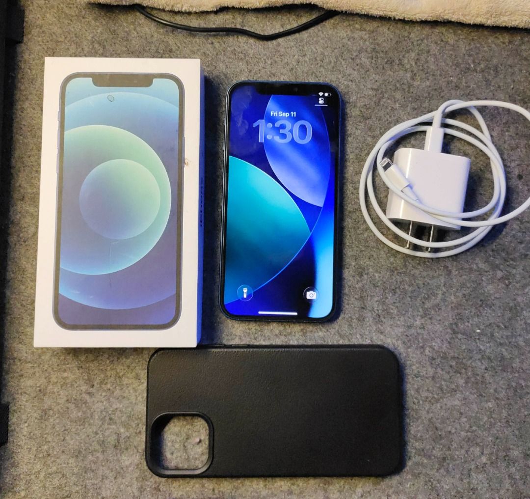 FS: iPhone 12 Blue 64GB (Category: iPhone 12 Series) located in Manila. Submitted by bravestorm_4888e8 (Listing ID 1460908803, Image 3). Description: 📱 **FS: iPhone 12 Blue 64GB** 🔋 Battery replaced | Fully working 👤 **First owner** ✅ Face ID, cameras, touchscreen & other functions working 📱 64GB | iOS 26.2 📦 Unit + Original Box + Charger + Case ⚠️ May minor paint chip sa back/camera area + small dent sa lower frame 📸 Actual photos posted �