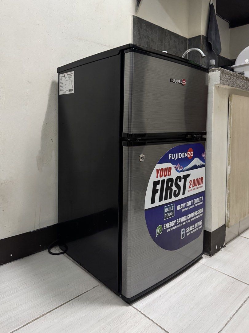 FUJIDENZO 2-Door Refrigerator (Category: Refrigerators and Freezers) located in Manila. Submitted by wise_hannv (Listing ID 1460773268, Image 2). Description: RUSH SALE‼️ RFS: Moving out ASAP, so I need this sold urgently in excellent condition — looks and works like new! Very clean and well-maintained, perfect for home, apartment, dorm, or small business use. ANG TIPID SA KURYENTE PROMISE ✅ Energy-saving compressor ✅ Space-saving design with fre