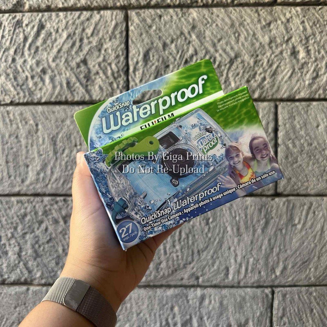 Fujifilm Quicksnap Waterproof (Category: Cameras) located in Quezon City. Submitted by bdsdc1998 (Listing ID 1460725987, Image 1). Description: WATERPROOF DISPOSABLE FILM CAMERA 🌊💦💧 FUJIFILM QUICKSNAP WATERPROOF 💚 -2028 Expiry -27 Shots -ISO 800 -Waterproof PRICING 🔖: 1,680 Each.
