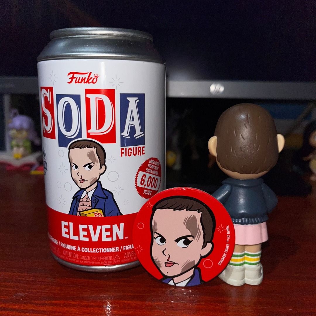Funko Vinyl Soda Stranger Things Eleven (Category: Designer & Blind Box Toys) located in Del Monte. Submitted by collectandsell_ph (Listing ID 1460895273, Image 2). Description: Figure is in mint condition!.