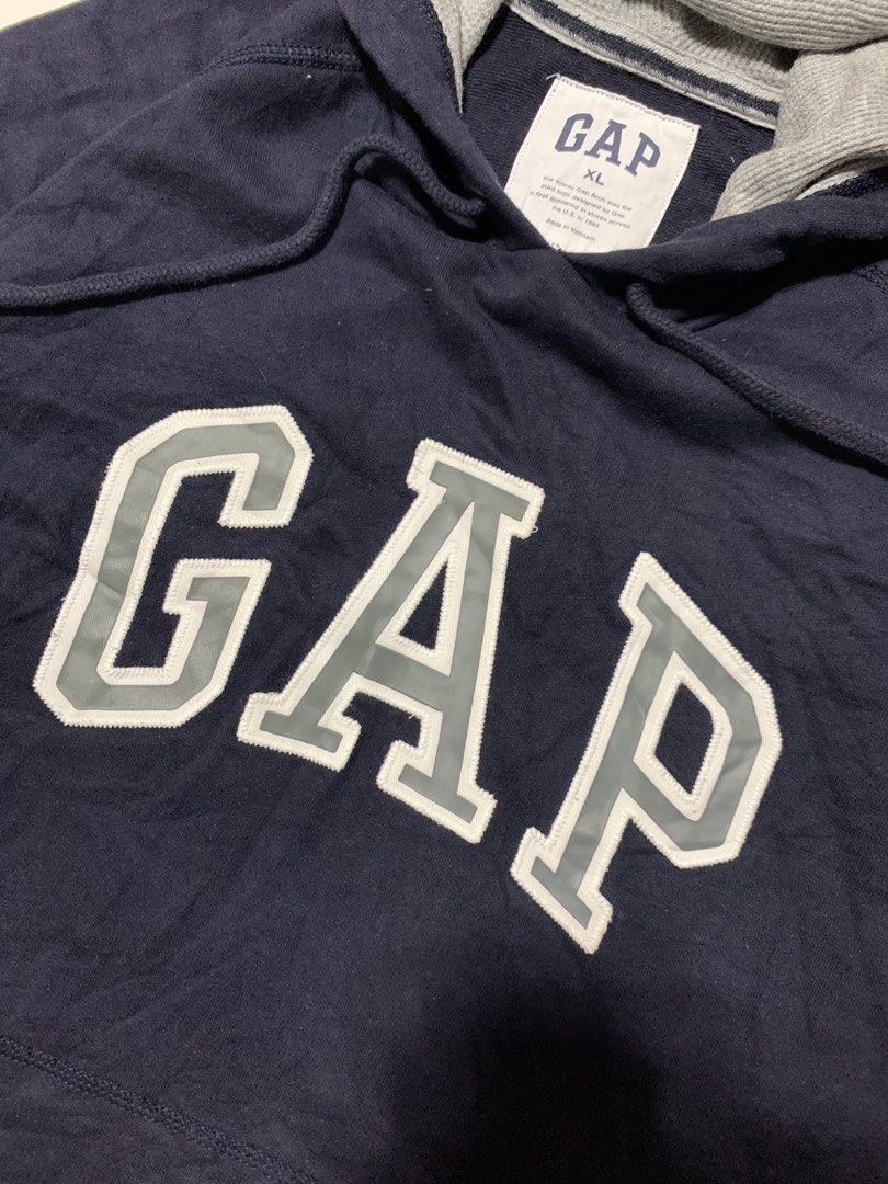 GAP NAVY BLUE HOODIE (Category: Hoodies) located in Cavite. Submitted by aronthrift_ (Listing ID 1460875276, Image 3). Description: GAP NAVY BLUE HOODIE SIZE: XL ON TAG, BEST FIT LARGE LENGTH: 31 INCH WIDTH: 24.5 INCH SLEEVE: 35 INCH COMPLETE TAGS EXCELLENT CONDITION NO ISSUE COLOR RATE: 10/10 LOCATION: IMUS CAVITE PM FOR MORE INFO📩.