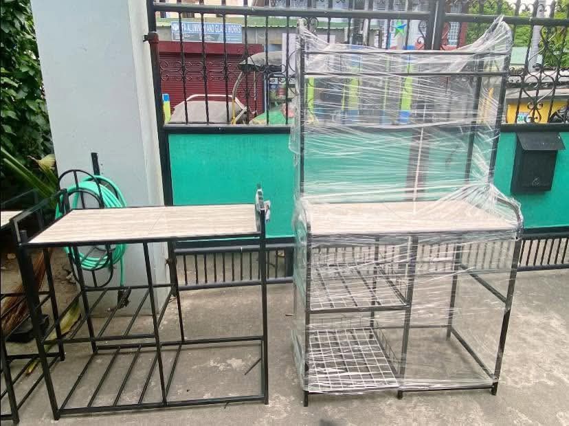 Gas stove rack with tiles (Category: Shelves, Cabinets & Racks) located in Manila. Submitted by joydolor (Listing ID 1460825575, Image 1). Description: Welded Gas stove rack with tiles Big stove rack - 2900 Half stove rack - 2600.