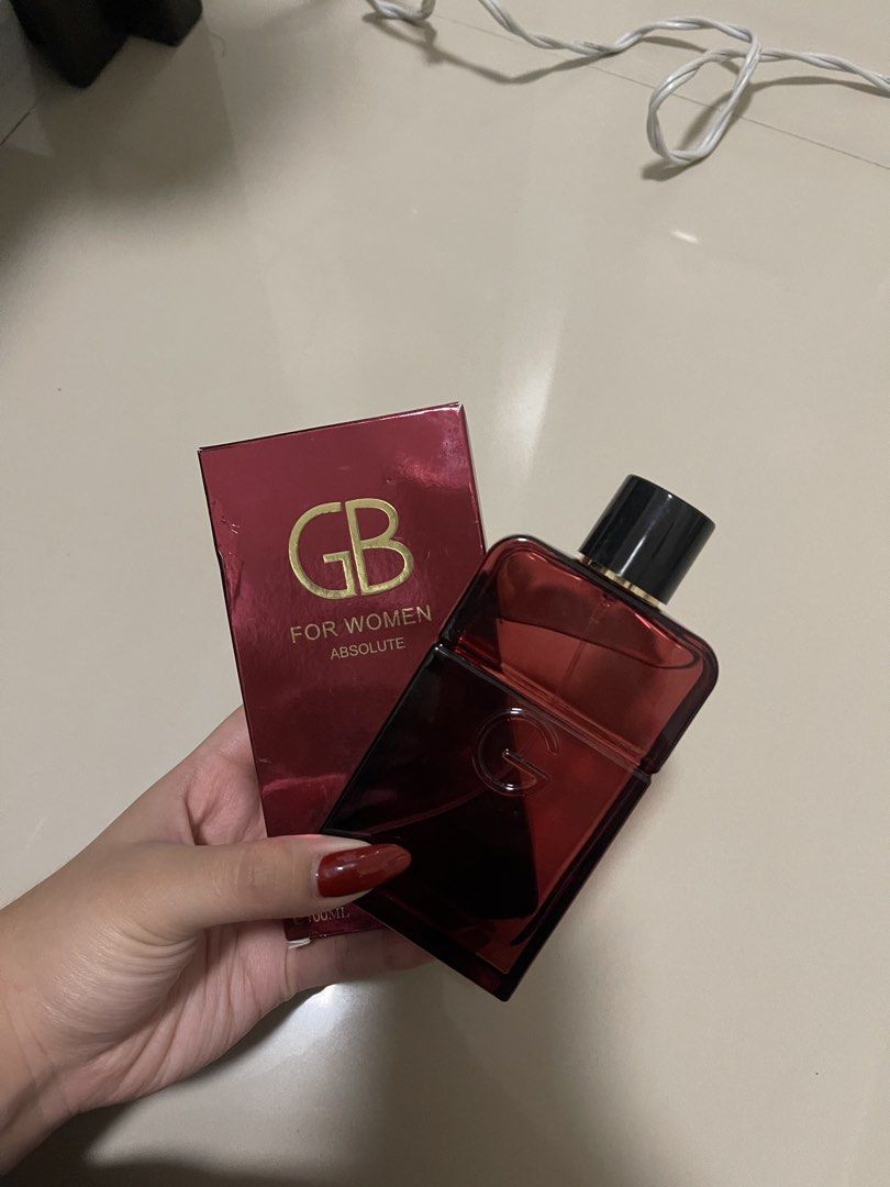 GB For Women Absolute Eau de Parfum 100ml (Category: Fragrance & Deodorants) located in Paranaque City. Submitted by graceshanp (Listing ID 1460884726, Image 2). Description: - GB For Women Absolute Eau de Parfum - 100ml bottle - Features essential oil from France - Made in China - Distributed by ABC Perfume Corporation USA - Ideal as a personal treat or a thoughtful gift.
