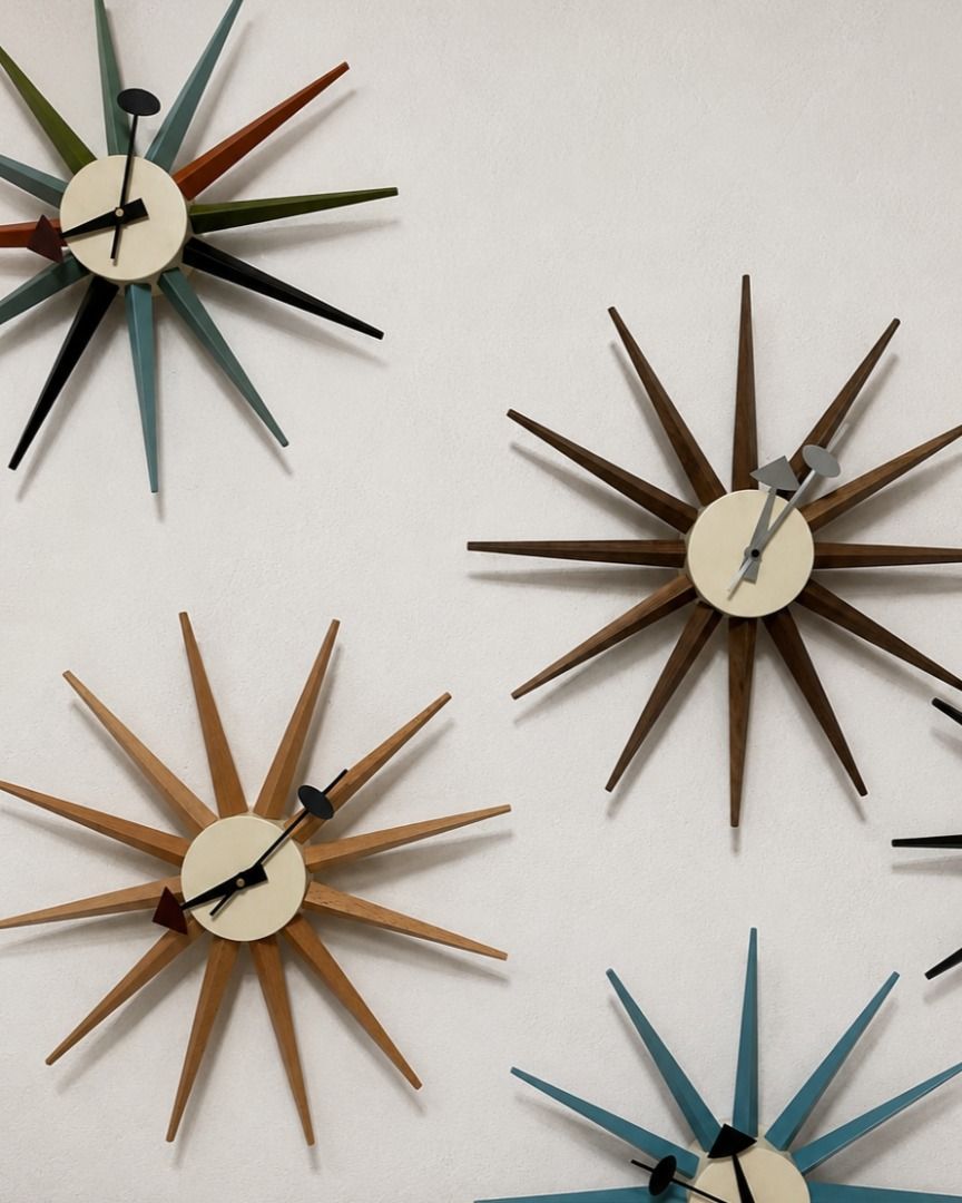 george nelson sunburst clock (Category: Clocks) located in Pasig City. Submitted by dustycloudph (Listing ID 1460809885, Image 1). Description: — available on hand, ready to ship asap — free same day express shipping within metro manila — solid wood, aluminium pointer, stainless steel — 48cm x 48cm — reproduction DM for inquiries.