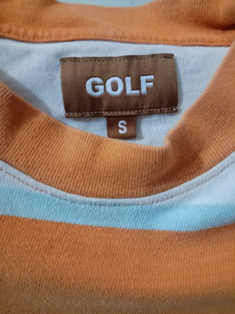 Golf Wang Striped T-Shirt Size S (Category: Tshirts & Polo Shirts ) located in Quezon City. Submitted by yamp3 (Listing ID 1460814289, Image 3). Description: - Golf Wang striped - Tagged size: S - 18 x 26.5 (sleeves: 8).