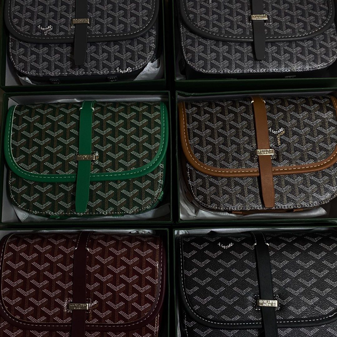 Goyard Belvedere (Category: Sling Bags) located in Taguig. Submitted by xbeua (Listing ID 1460896643, Image 1). Description: brand new ! 📌 Gray | Red | Green - complete inclusions - perfect for everyday use dm for additional pics and more info ! MOD: Lalamove | JnT SF shouldered by buyer can also do meet up.