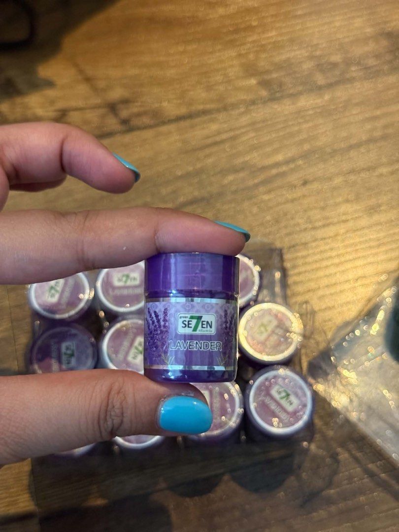 Green Seven Thai Herbal Aromatherapy Inhaler - Lavender (Category: Body Care) located in Pasig City. Submitted by original.thai.goods (Listing ID 1460896940, Image 1). Description: Ideal for aromatherapy, stress relief, dizziness relief, soothing nasal congestion, or muscle relaxation. Brand New / Unused purchased at Thailand 🇹🇭 📍Pasig.