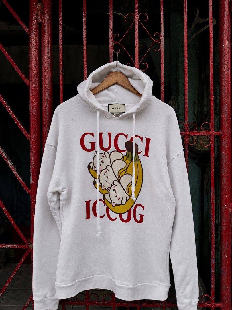 Gucci Hoodie (Category: Luxury Apparel) located in Manila. Submitted by thrift_district (Listing ID 1460747637, Image 1). Description: Declaired Off Good for personals 29.5 inch length 20.5 inch width.