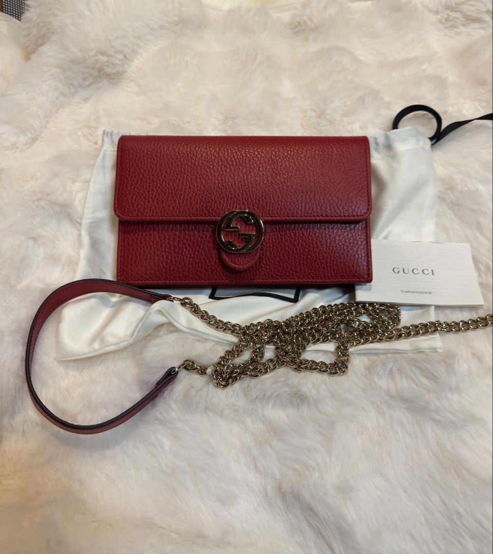 Gucci Interlocking GG Wallet - RANK SA (Category: Cross-body Bags) located in Baguio. Submitted by prlvdbylovie (Listing ID 1460739684, Image 2). Description: Authentic 100% Bought in Japan 2nd hand Looks unused pa because i only used it once .