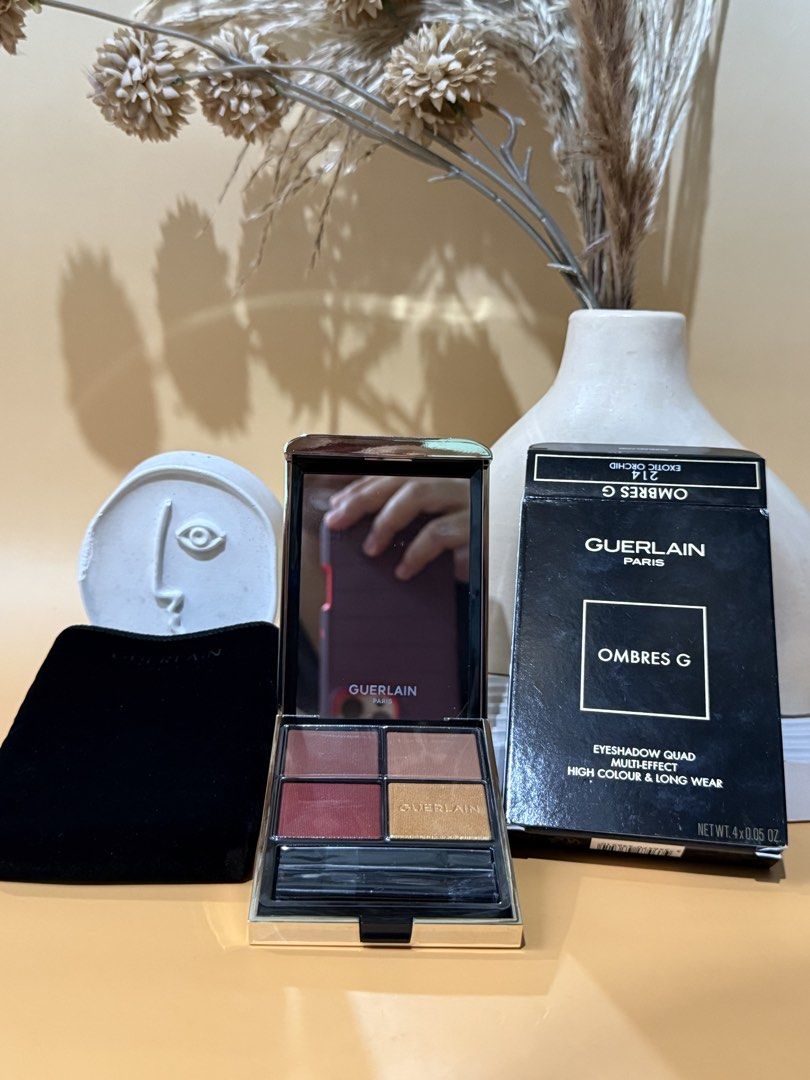 Guerlain Ombres G 214 Exotic Orchid (Category: Makeup) located in Taytay. Submitted by betterthanbare (Listing ID 1460890765, Image 1). Description: ❗️PAKIBASA BAGO MAG MINE PLS❗️ ✅ STRICTLY 1-2 DAYS RESERVATION ONLY ✅all prices are firm. Low ballers will not be entertained ✅all items are on hand and 100% guranteed authentic WHEN IN DOUBT DONT BUY ✅bawal sa super selan! Some boxes are deformed IF MAARTE SA MALL BUMILI :) ✅strictly no rush shippin