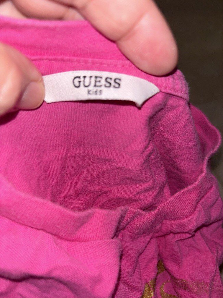 Guess kids top pink 12x17 (Category: Babies & Kids Fashion) located in Manila. Submitted by vintageaccessories (Listing ID 1460795064, Image 1). Description: .