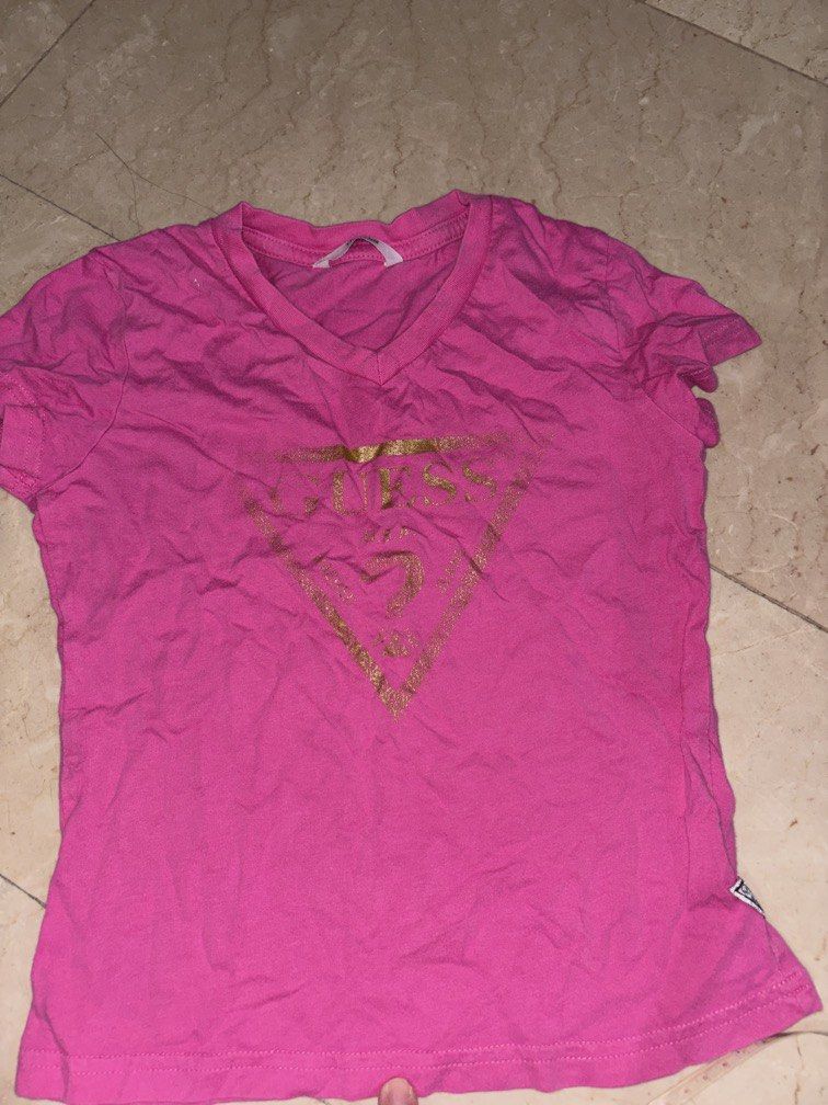 Guess kids top pink 12x17 (Category: Babies & Kids Fashion) located in Manila. Submitted by vintageaccessories (Listing ID 1460795064, Image 3). Description: .