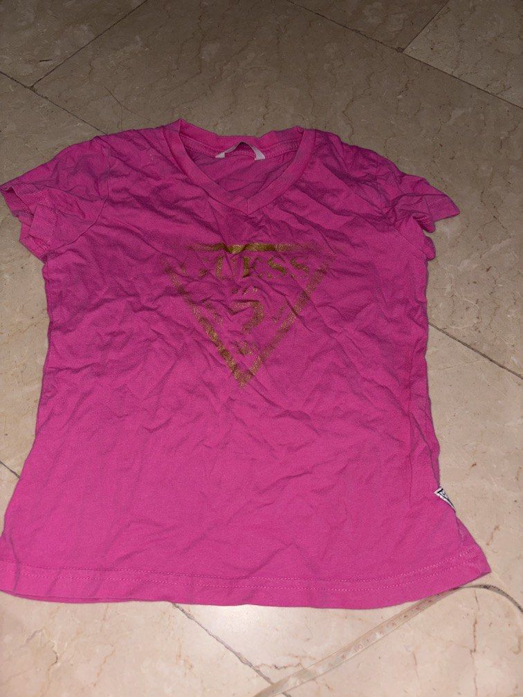 Guess kids top pink 12x17 (Category: Babies & Kids Fashion) located in Manila. Submitted by vintageaccessories (Listing ID 1460795064, Image 2). Description: .