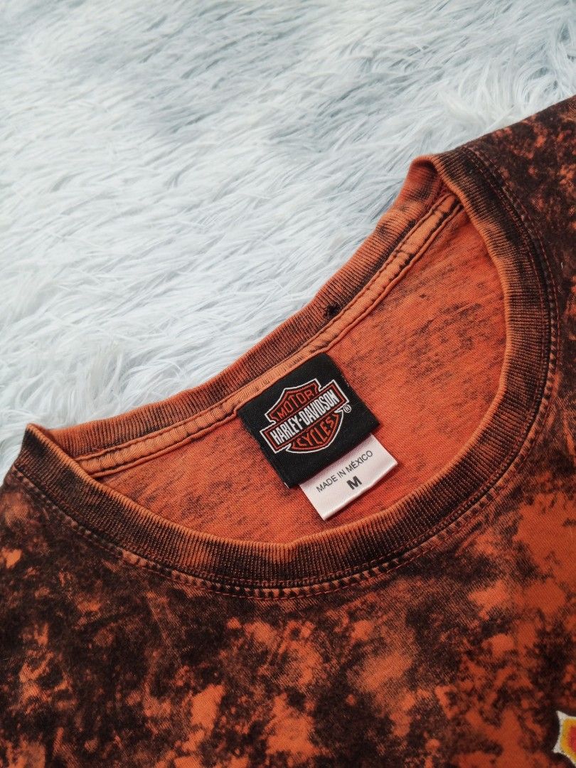Harley davidson acid wash tie-dye DATED 2016 (Category: Tshirts & Polo Shirts ) located in Dagupan City. Submitted by old_soul_finds.ph (Listing ID 1460909796, Image 2). Description: Dimensions : L31 x W21 Color Rate : 9.5 / 10 Issues : Pinhole Excellent condition Mine for only ₱600 📍Loc : Pangasinan MOP : Gcash MOD : J&T express / Ava pasabay if around Pangasinan.