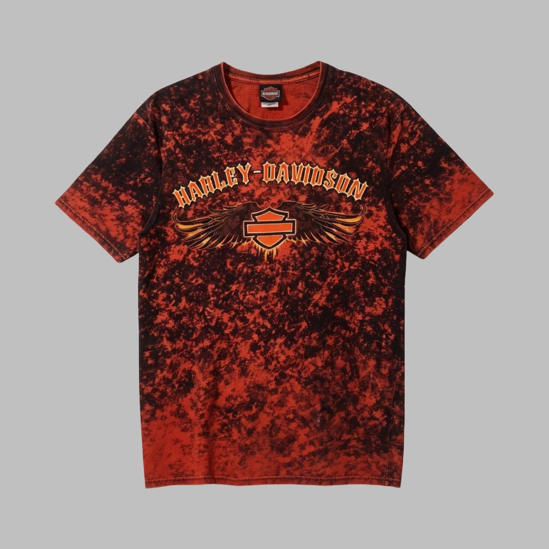Harley davidson acid wash tie-dye DATED 2016 (Category: Tshirts & Polo Shirts ) located in Dagupan City. Submitted by old_soul_finds.ph (Listing ID 1460909796, Image 1). Description: Dimensions : L31 x W21 Color Rate : 9.5 / 10 Issues : Pinhole Excellent condition Mine for only ₱600 📍Loc : Pangasinan MOP : Gcash MOD : J&T express / Ava pasabay if around Pangasinan.