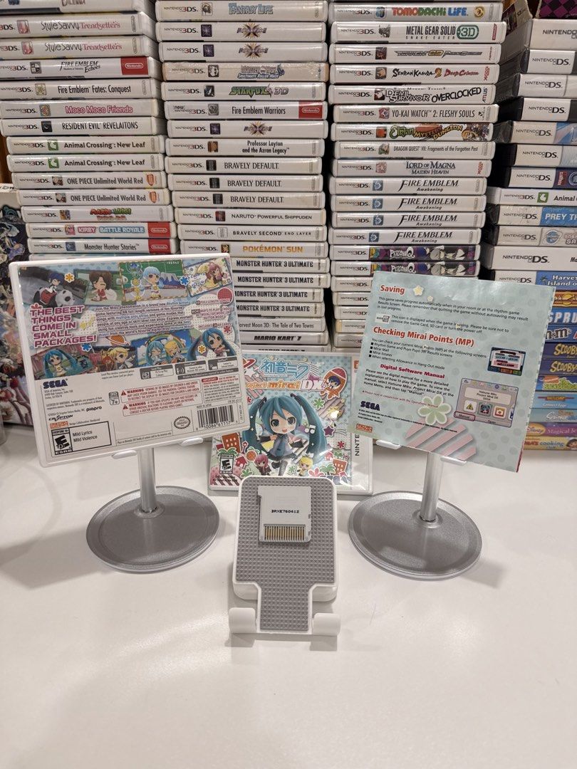 Hatsune Miku: Project Mirai DX 3DS/2DS Game (Category: In-Game Products) located in Baliuag. Submitted by mostlyaboutnintendo (Listing ID 1460913025, Image 2). Description: 📌 https://linktr.ee/mostlyaboutnintendo 📢 COMPLETE IN CASE AND MANUAL/s ✔️ Authentic ✔️ Mabilis ma-read mismong cartridge ✔️ Guaranteed tested and working ✔️ Will always send tested pics before ship out ✔️ Clean Pins ✔️ US Version Hatsune Miku: Project Mirai DX brings the po