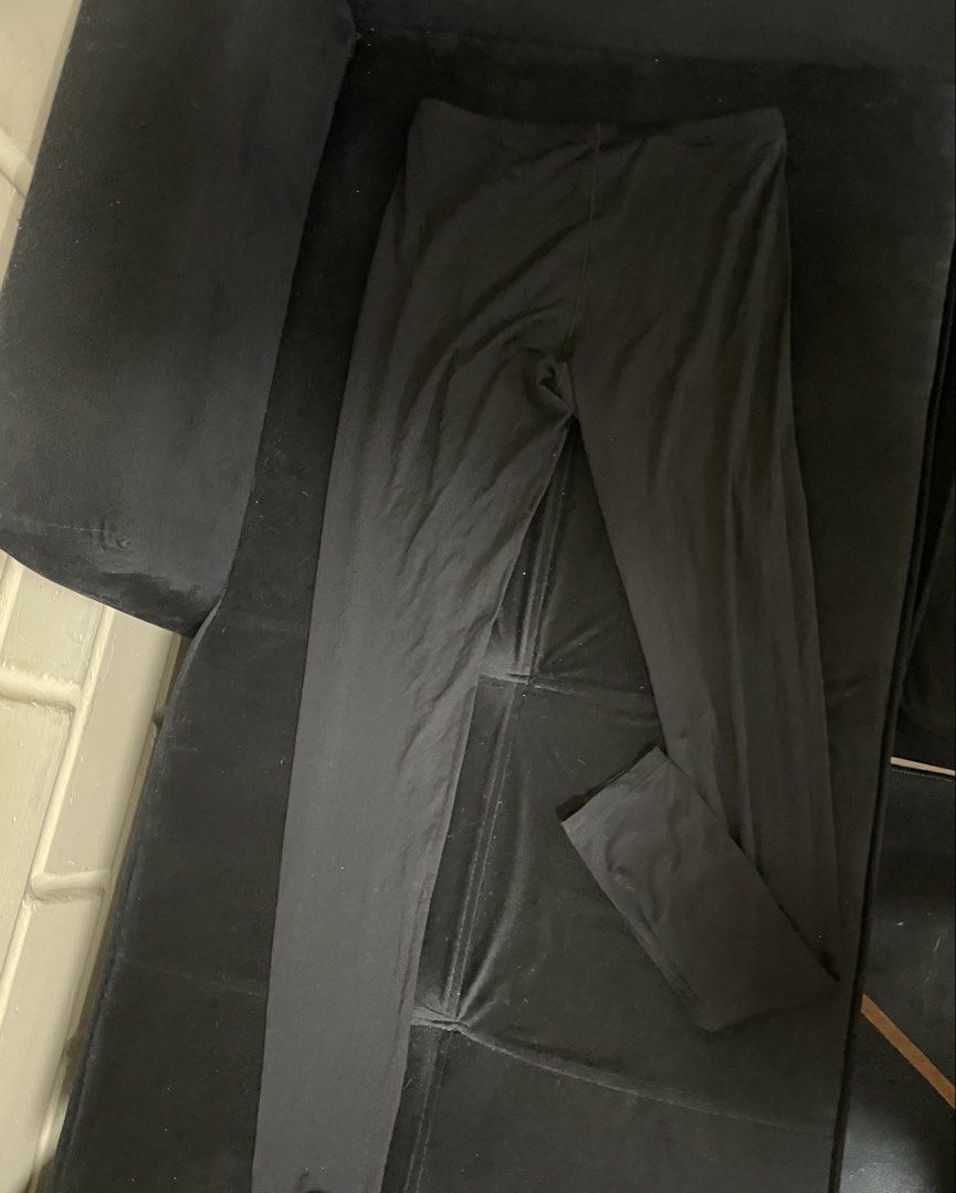 Heattech Uniqlo Black Leggings (Category: Other Bottoms) located in San Juan, La Union. Submitted by nicaaas (Listing ID 1460822552, Image 2). Description: waist: 23-26in length: 36.5 in no issues - Basic black leggings - Stretchy material for a comfortable fit - Full length - Versatile for everyday wear or layering - Easy to pair with any outfit.