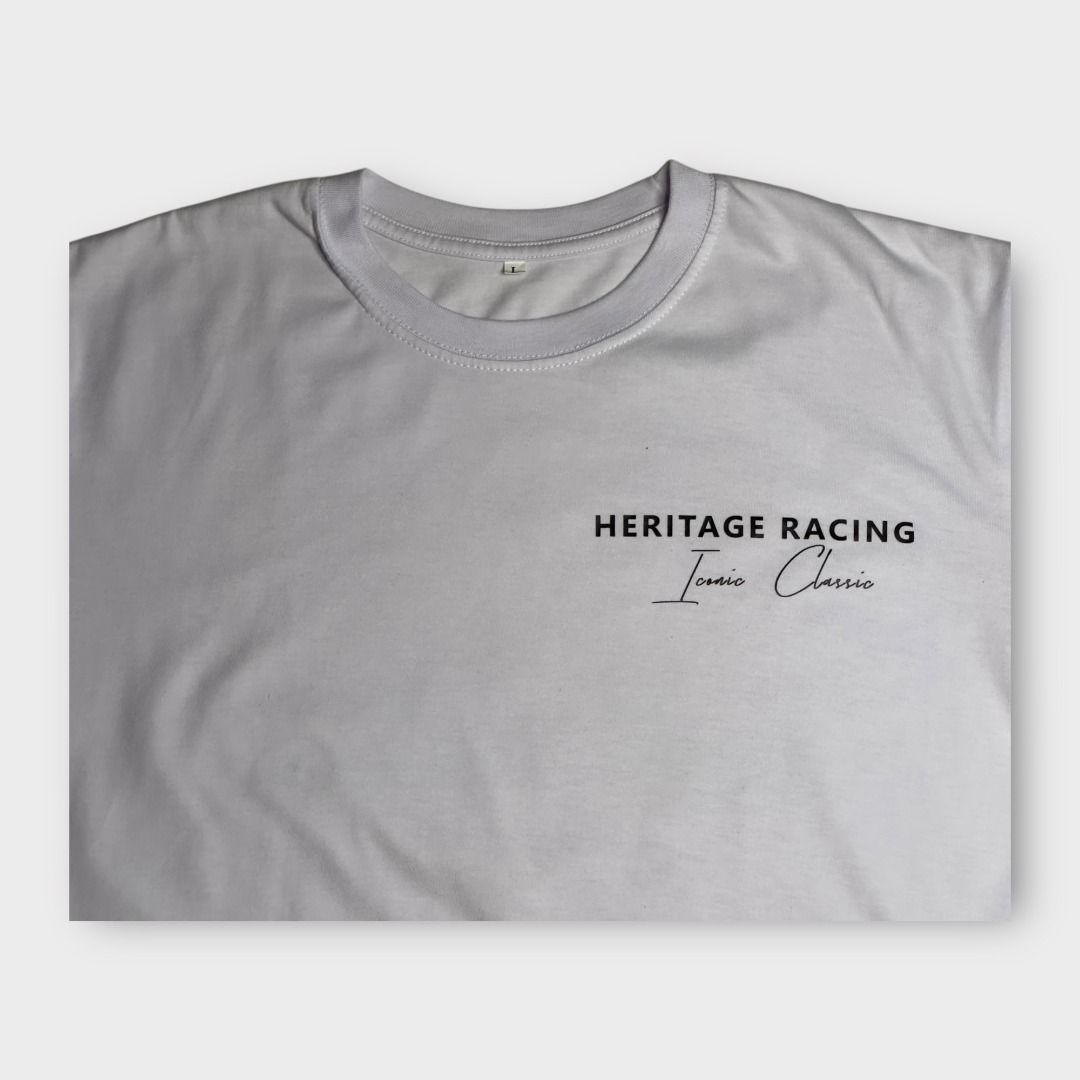 Heritage Racing Printed T-Shirt (Category: Tshirts & Polo Shirts ) located in Rizal. Submitted by thebargainbin. (Listing ID 1460728220, Image 3). Description: Heritage Racing Printed T-Shirt Shoulder Width: 19 inches Chest Width: 20 inches Length: 26 inches Best Fits: Medium Size on Tag: L Condition: Pristine Issues: none Price: 149 - Color may vary due to lighting - Re-evaluate the description and photos before buying - Items are thrifted/pre-l