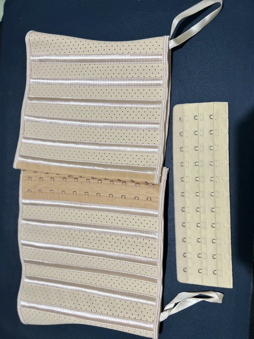 High Quality Waist Trainer / Corset (Category: Undergarments & Loungewear) located in Marikina City. Submitted by decluttering.matters (Listing ID 1460786402, Image 3). Description: Waist trainer / corset & extender (nude, 11 hook) 25 boned, latex, short breathable Size XL Bought online, opened the package but did not use Original price including the extender is around Php 1,400 No reservations. Payment first via GCash. First to pay gets the item