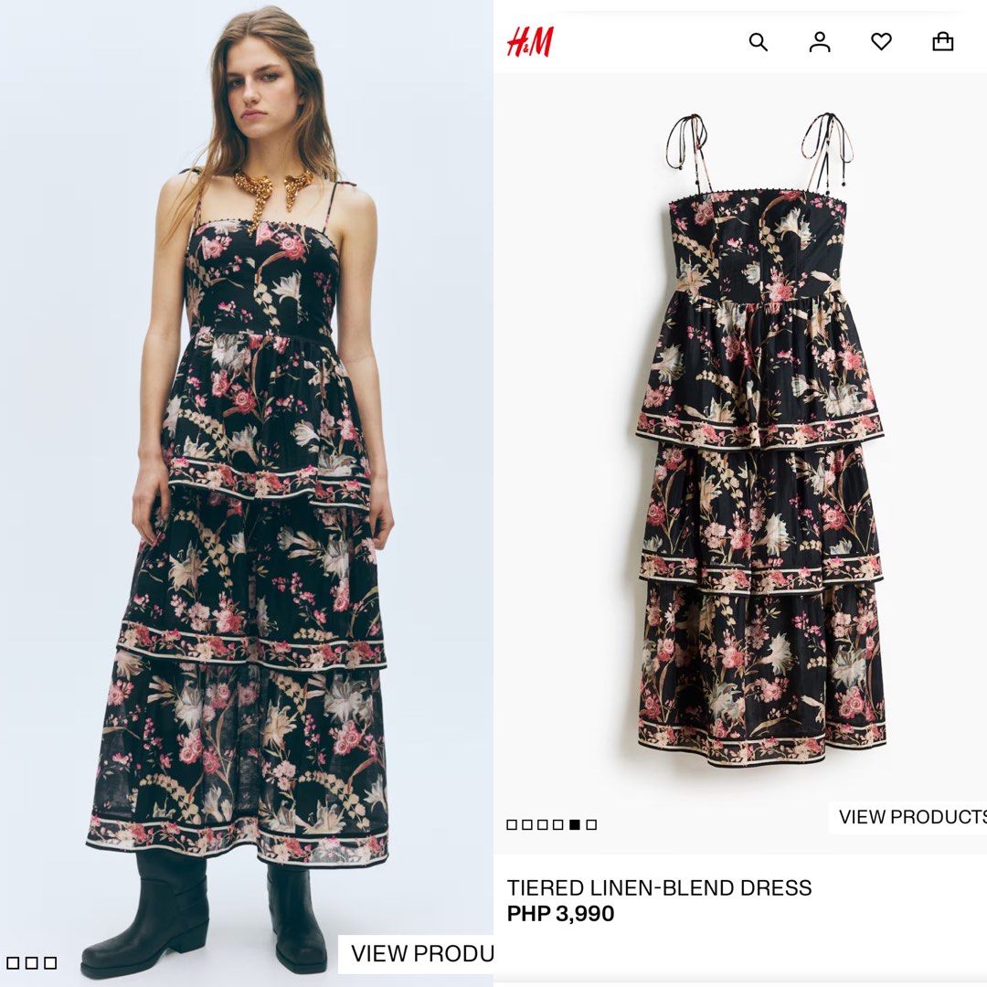 H&M Dress (Category: Dresses) located in Manila. Submitted by closetbyklg (Listing ID 1460890699, Image 1). Description: brand new with tag M on tag.