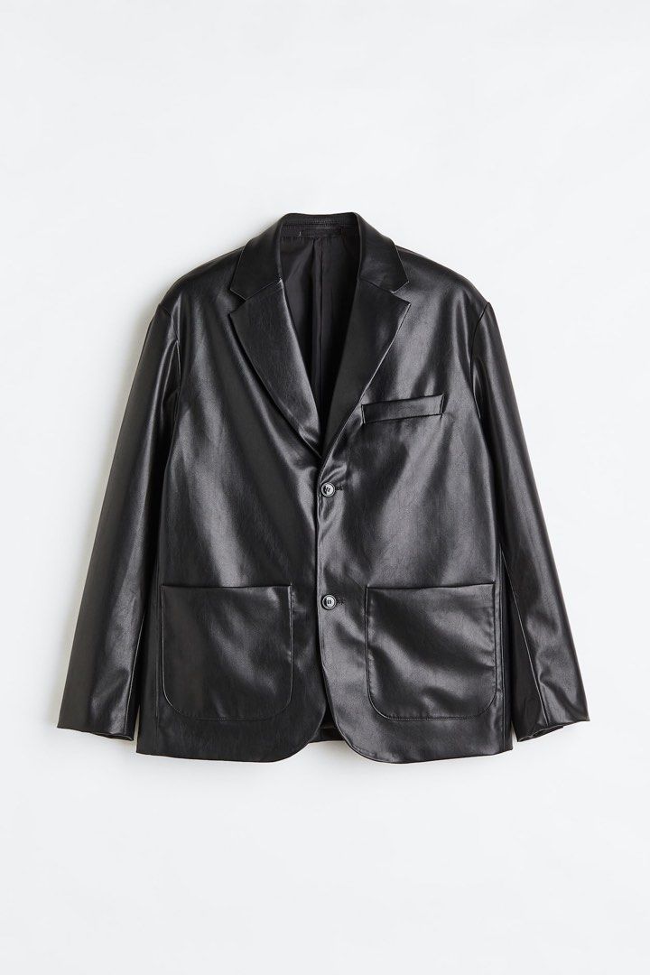 H&M RELAXED FIT UNCONSTRUCTED LEATHER JACKET (Category: Coats, Jackets and Outerwear) located in Manila. Submitted by bleumartiny (Listing ID 1460733986, Image 1). Description: for the price negotiable .