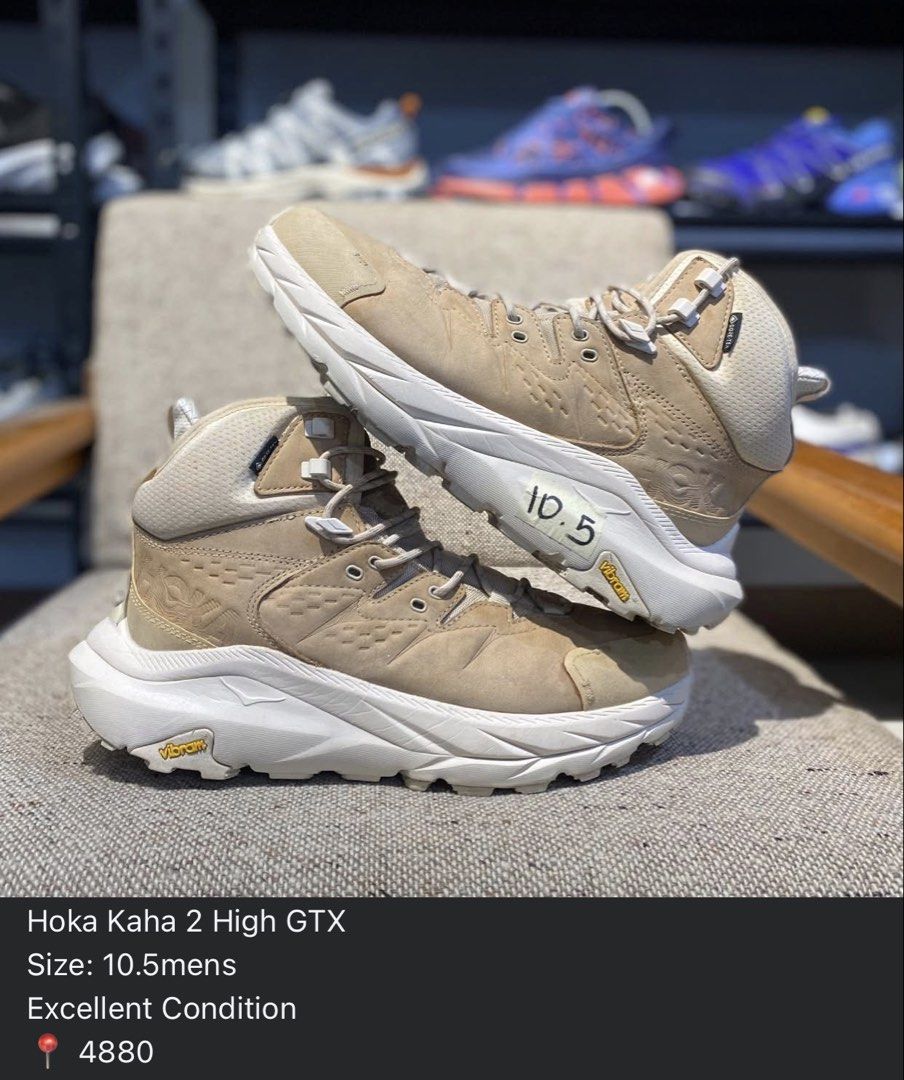 HOKA TRAIL RUN / HIKE (Category: Hiking & Camping) located in Baguio. Submitted by emmjayysneakerhub (Listing ID 1460788323, Image 1). Description: All authentic Pairs💯✔️ Prices are negotiable✔️💯 Pm lng mga boss. Sizes and prices indicated na sa pic. Click lng po😊🙏 📍 Baguio City.