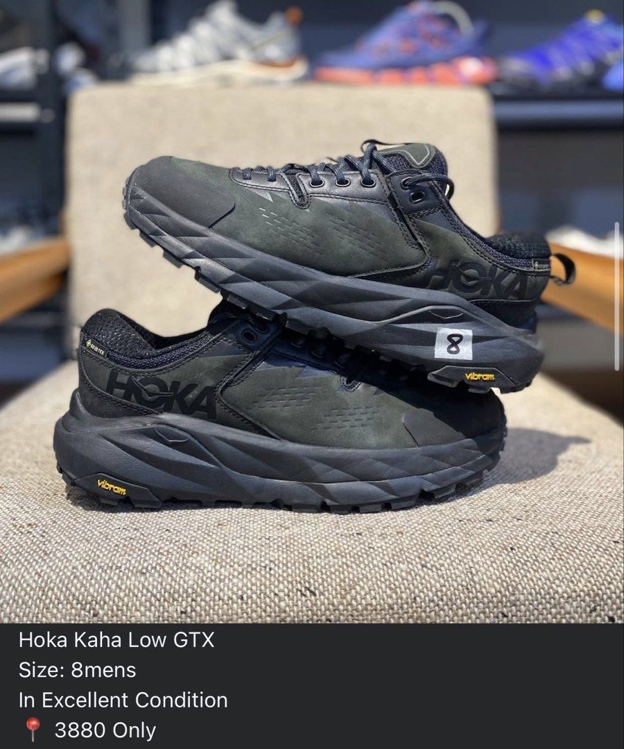 HOKA TRAIL RUN / HIKE (Category: Hiking & Camping) located in Baguio. Submitted by emmjayysneakerhub (Listing ID 1460788323, Image 2). Description: All authentic Pairs💯✔️ Prices are negotiable✔️💯 Pm lng mga boss. Sizes and prices indicated na sa pic. Click lng po😊🙏 📍 Baguio City.