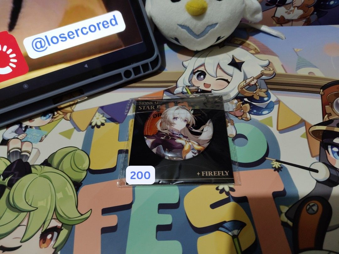 Honkai Star Rail Firefly Character Pin (Category: Character Goods) located in Imus. Submitted by losercored (Listing ID 1460766159, Image 1). Description: First owner of these items and have never been opened. ALL PRICES ARE FIXED. NOT ENTERTAINING LOW BALLERS 🚫 MOP: Bank Transfer & Gcash MOD: JNT & Lalamove.