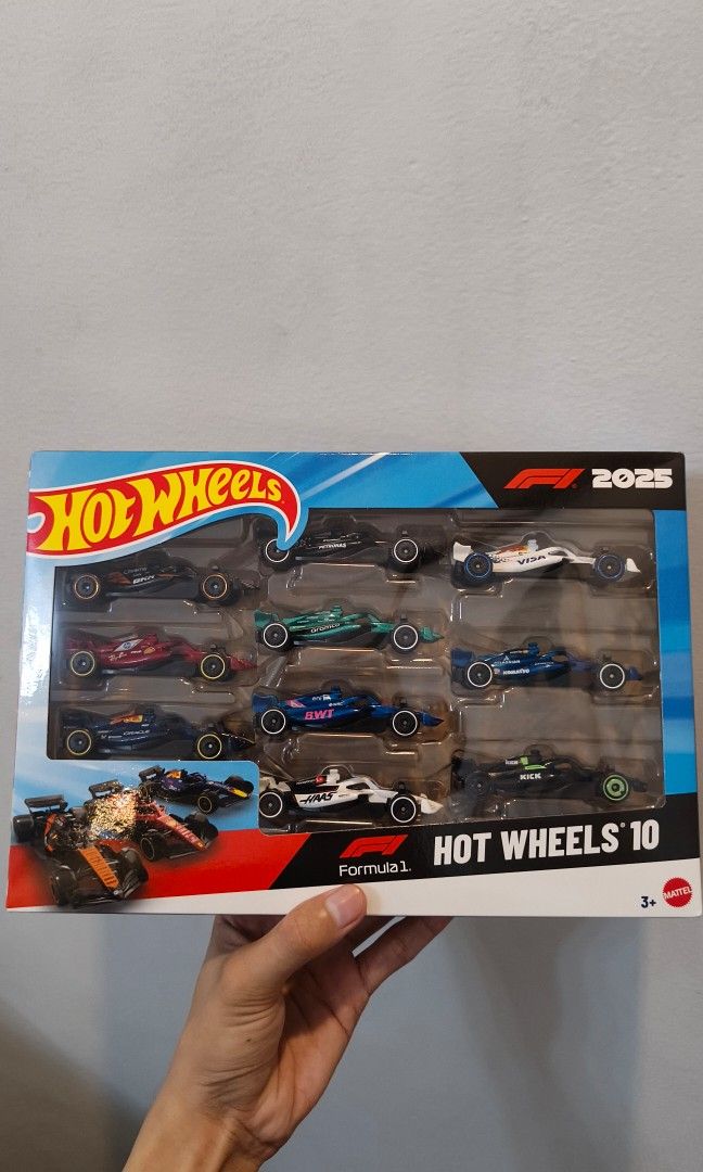 Hot Wheels F1 2025 - 10 pack (Category: Vehicle & Diecast Models) located in Angeles City. Submitted by jayd23936 (Listing ID 1460877048, Image 2). Description: Hot Wheels F1 2025 10 pack - ₱1,800 - Complete all F1 Teams for 2025 🏎 - Brand New and sealed - issue on last pic MOP - G-Cash MOD - can ship Jnt and LBC (Buyer will shoulder the delivery fee) Loc: Pampanga.