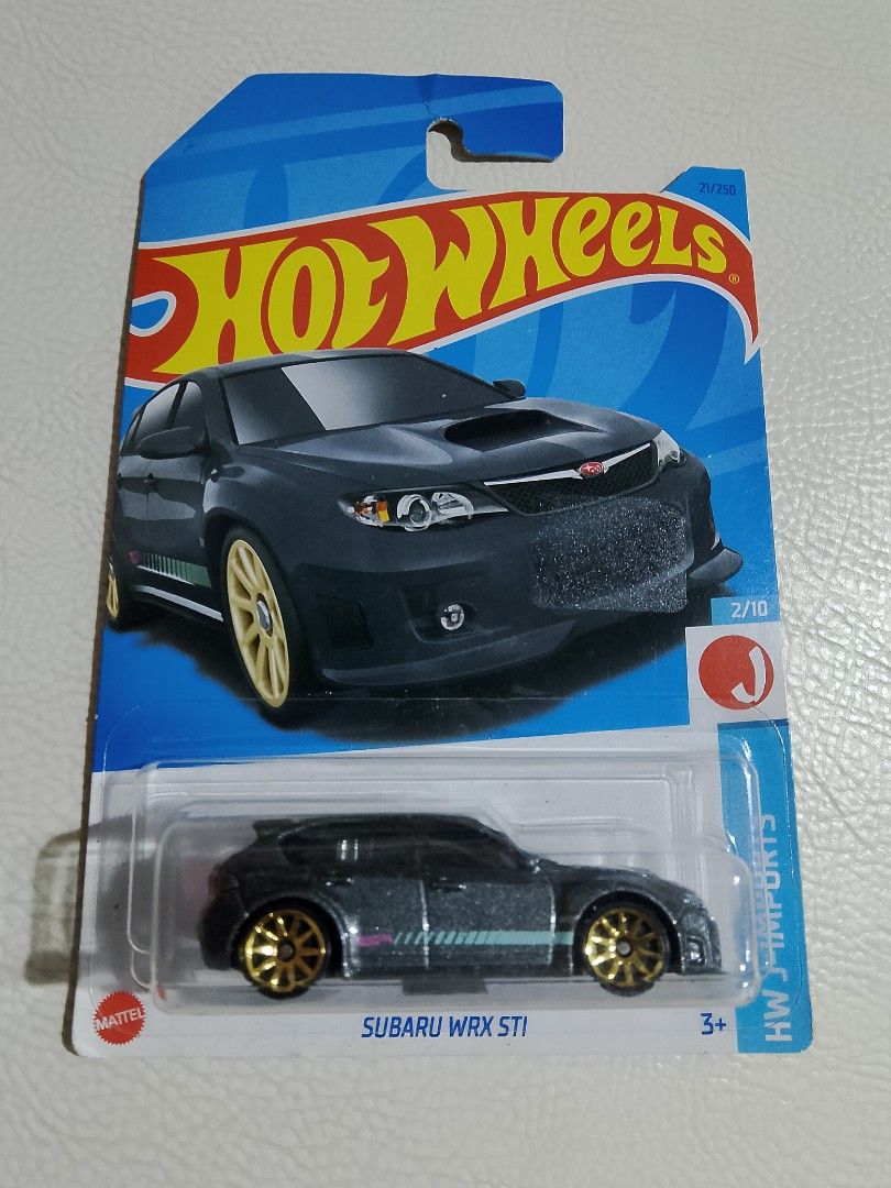 Hot wheels Subaru WRX STI gray (Category: Vehicle & Diecast Models) located in Paranaque City. Submitted by g-books-n-toys (Listing ID 1460827667, Image 1). Description: card not mint.