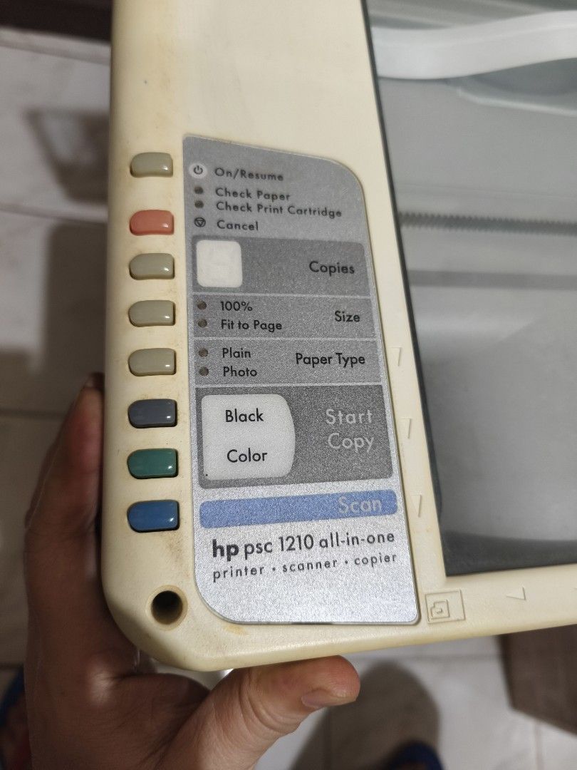 HP PSC 1210 All-in-One Printer Scanner Copier (Category: Printers, Scanners & Copiers) located in San Juan City. Submitted by vingabby (Listing ID 1460769249, Image 3). Description: - HP PSC 1210 All-in-One Printer, Scanner, and Copier As is...not sure if functioning payment thru gcash and others shipping not included.