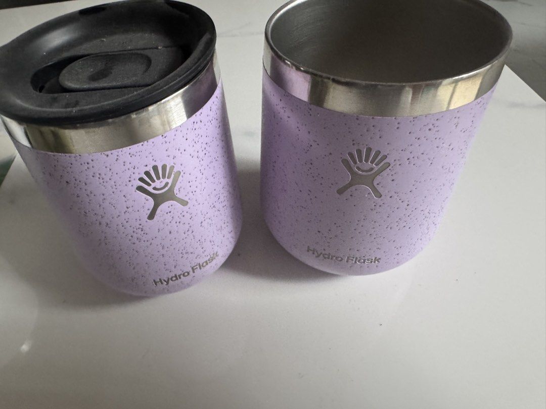 Hydro Flask Tumbler Lavender Speckle (Category: Water Bottles & Tumblers) located in Manila. Submitted by decluterthings888 (Listing ID 1460722460, Image 2). Description: - Adorable lavender speckle Hydro Flask tumbler set. - One tumbler comes with a convenient lid. - Perfect for keeping your drinks hot or cold. - Great for your on-the-go lifestyle..