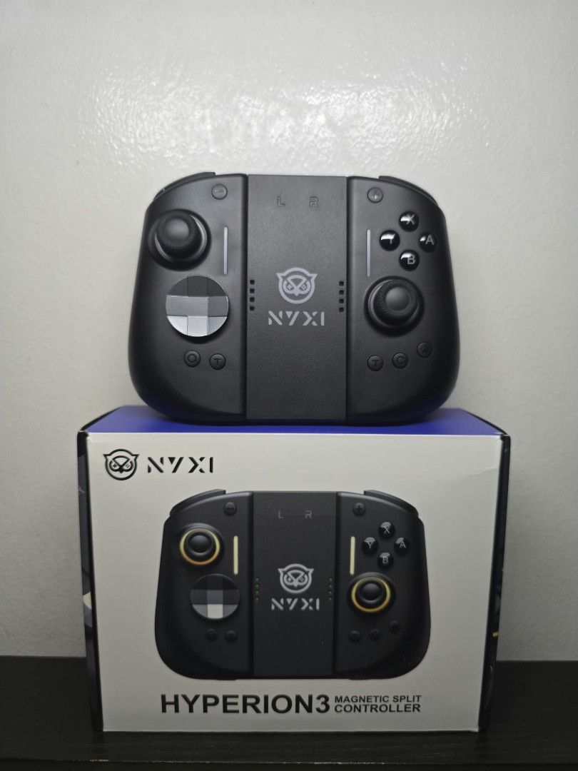 HYPERION 3 for Switch 2 (Category: Controllers) located in Bacoor. Submitted by labgames (Listing ID 1460738488, Image 3). Description: 💜NYXI HYPERION 3💙 ✅️Plug n' Play ✅️Free USB Charging Cord ✅️For Switch 2 / PC (wired) Inclusion: ✅️(1) NYXI Hyperion 3 Controller ✅️Type-C USB Cord ✅️(1) Inner and Outer Box ✅️(1) Pamphlete ✅️(1) Instruction Manual Condition: 💙Unit 100% working 💜Pre-loved 💙3 days warranty, all logistics shouldered by buyer. 