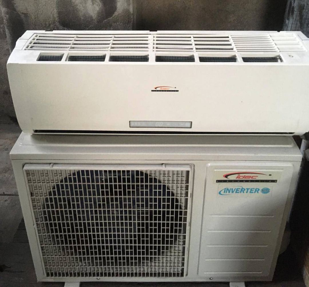 IDEC Inverter Air Conditioner split wall mounted type (Category: Office Furniture & Fixtures) located in Manila. Submitted by ellie.ellie1 (Listing ID 1460794864, Image 1). Description: - Brand: IDECI 1.5HP. Hardly used very good condition. - Type: Inverter Split Type Air Conditioner - Mounting: Wall-mounted - Feature: Energy efficient inverter technology - Condition: Good, ready for installation - Design: Modern and sleek.